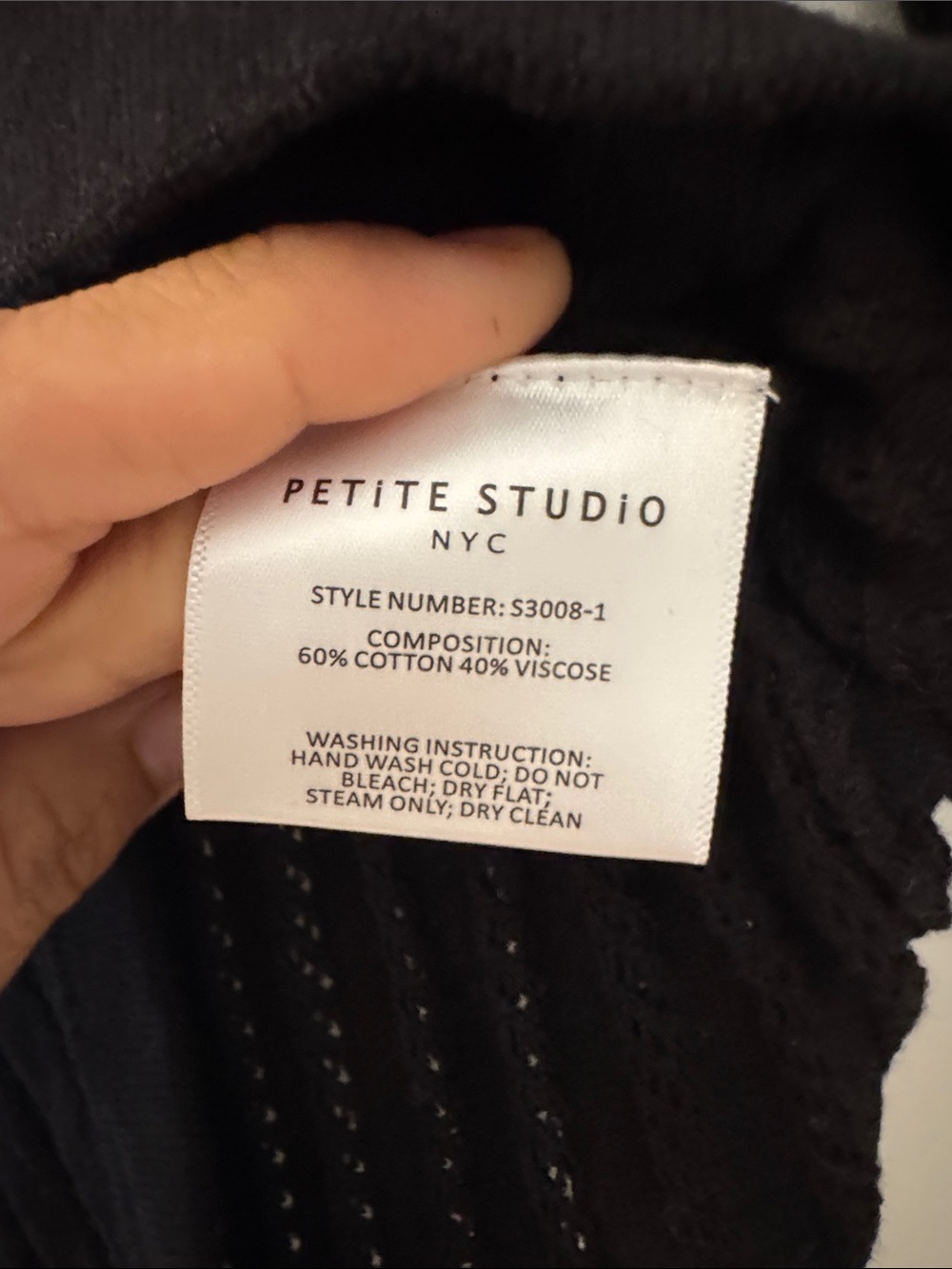 Petite Studio Black Ribbed Button-Front Cardigan - Picture 4 of 4